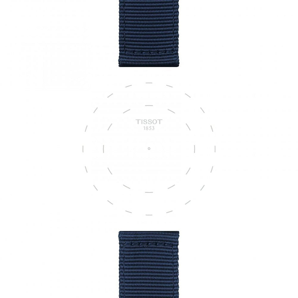 Tissot Official Blue Fabric Strap 22mm