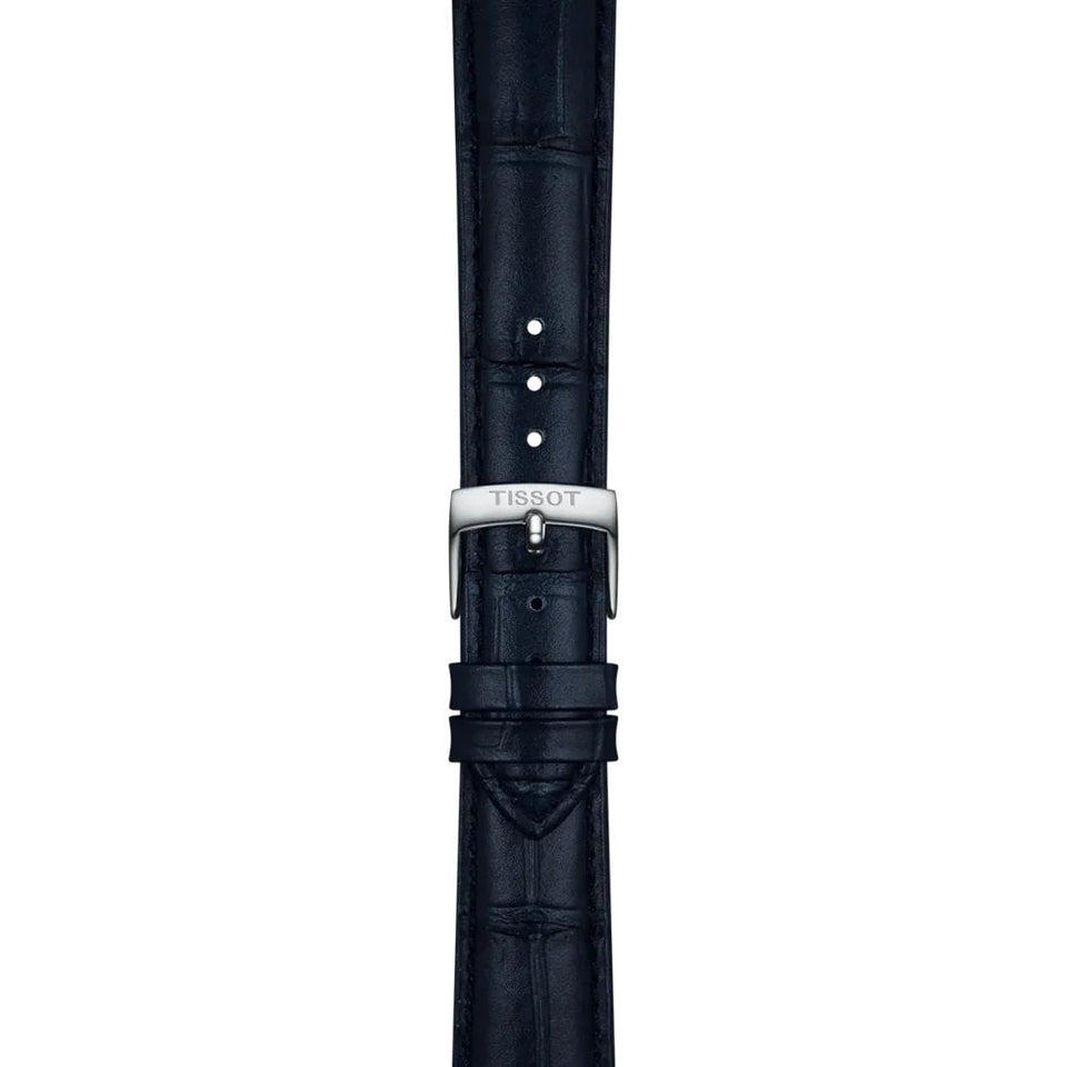 Tissot Official Blue Leather Strap 18mm