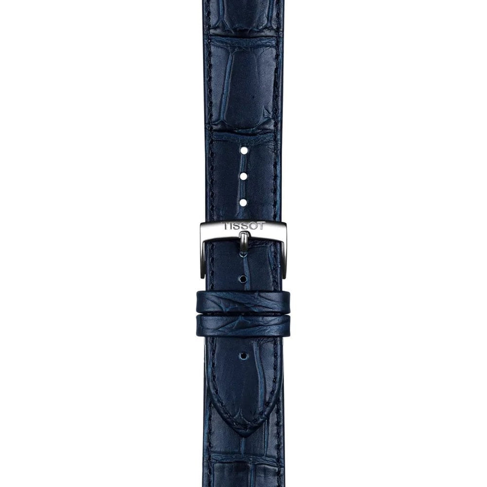Tissot Official Blue Leather Strap 20mm