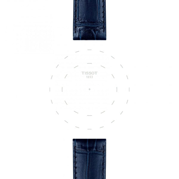 Tissot Official Blue Leather Strap 20mm