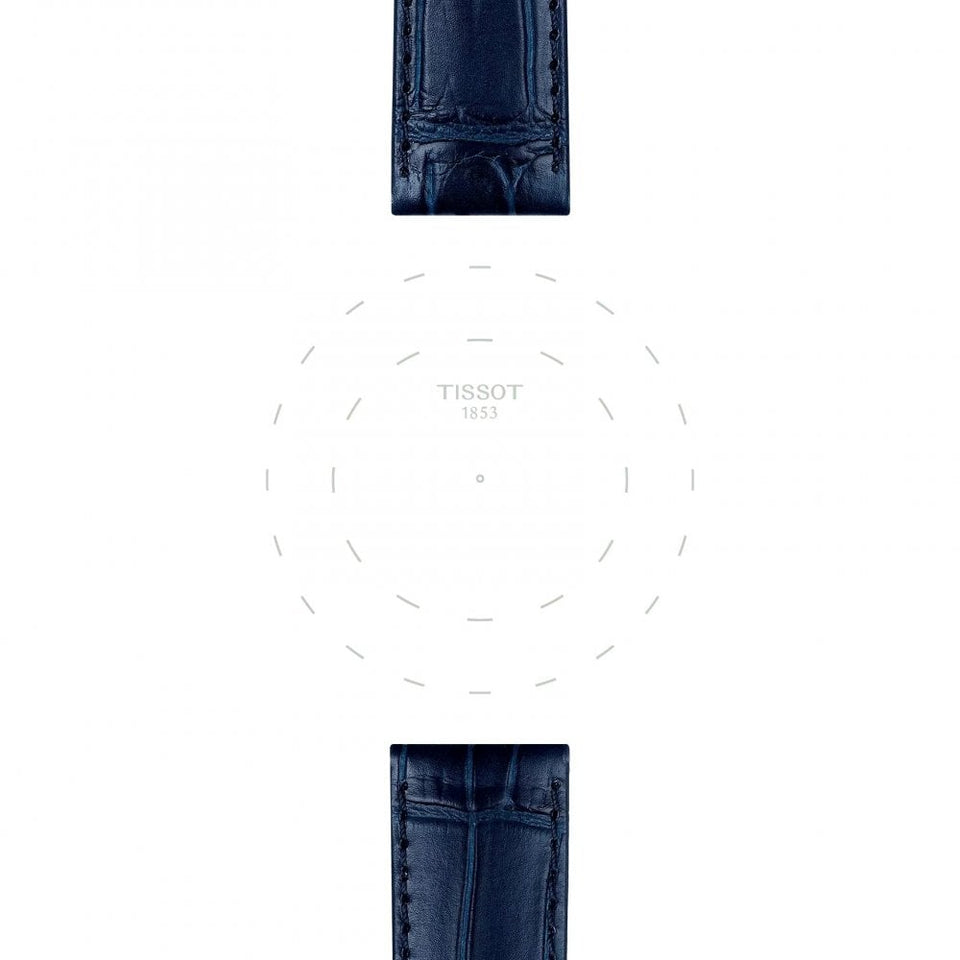 Tissot Official Blue Leather Strap 20mm