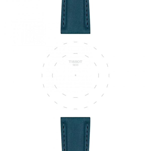 Tissot Official Blue Leather Strap 21mm