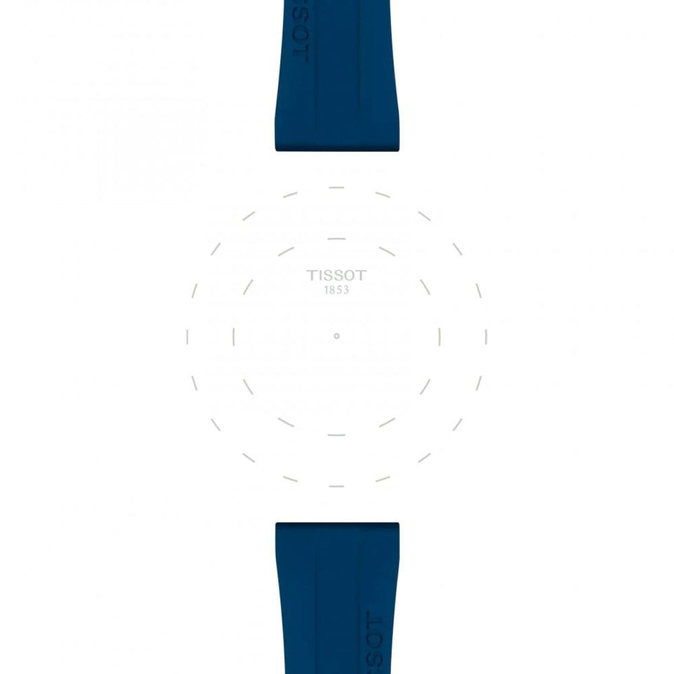 Tissot Official Blue Rubber Strap 20mm