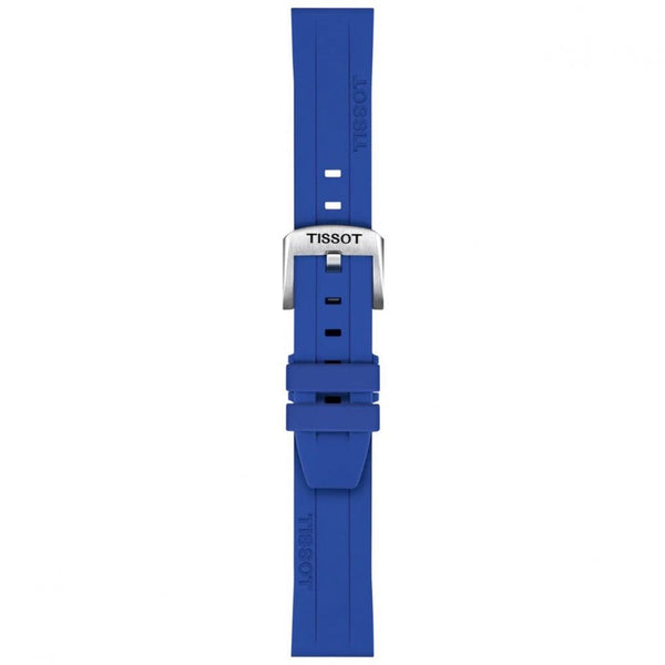 Tissot Official Blue Silicone Strap 18mm