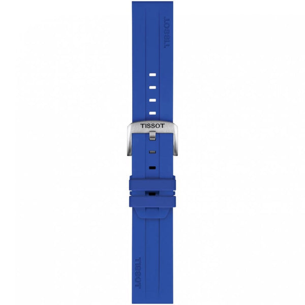 Tissot Official Blue Silicone Strap 22mm
