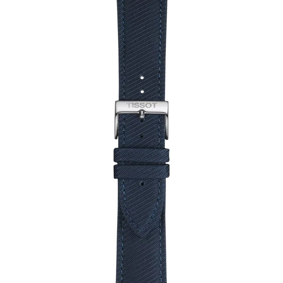 Tissot Official Blue Textile Strap 22mm