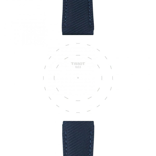 Tissot Official Blue Textile Strap 22mm