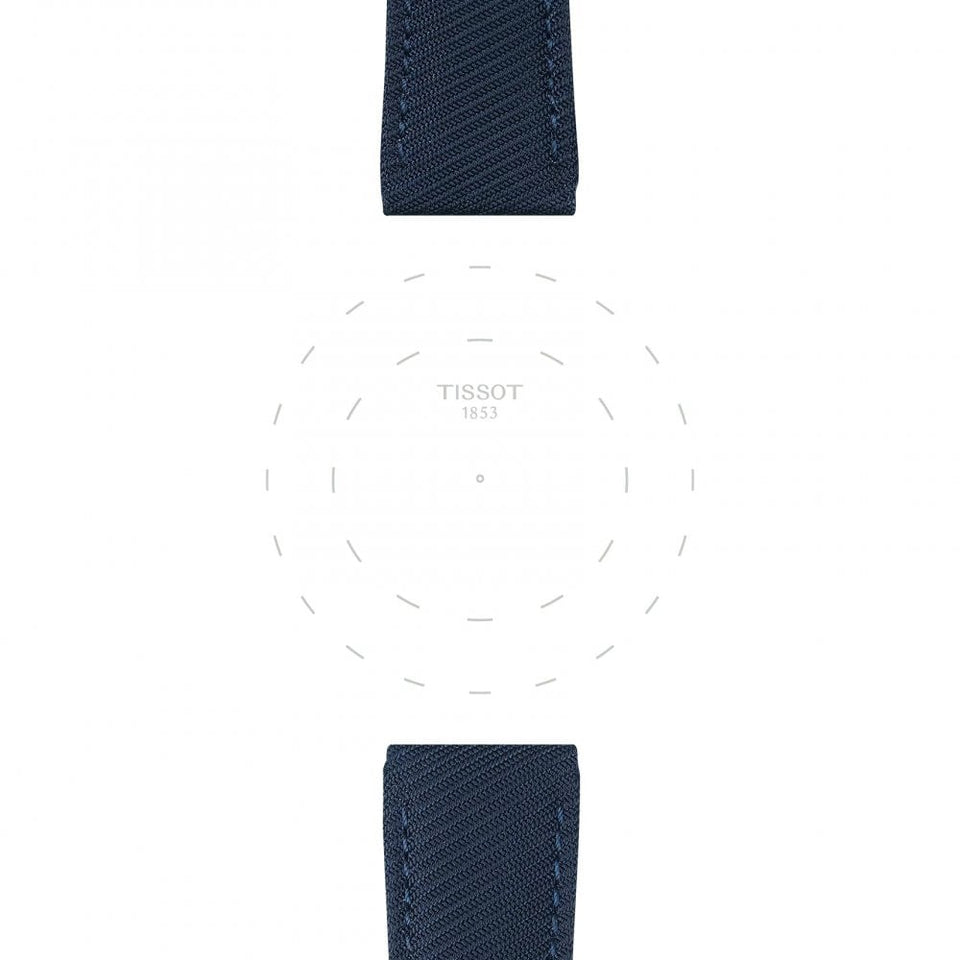Tissot Official Blue Textile Strap 22mm