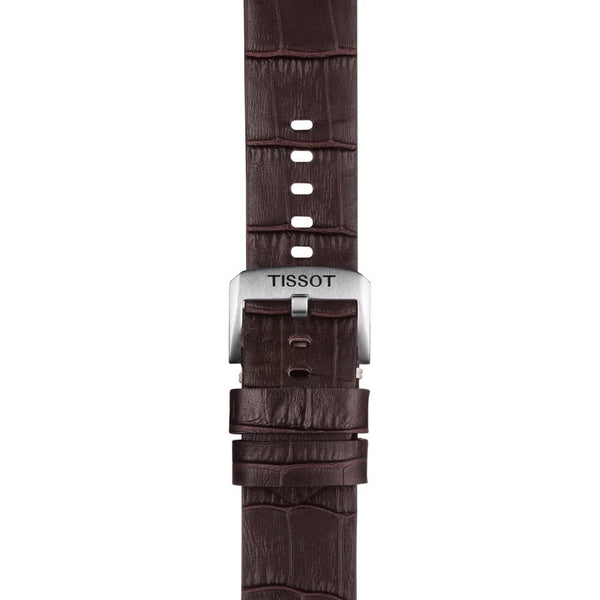 Tissot Official Brown Alligator Style Leather Strap 22mm