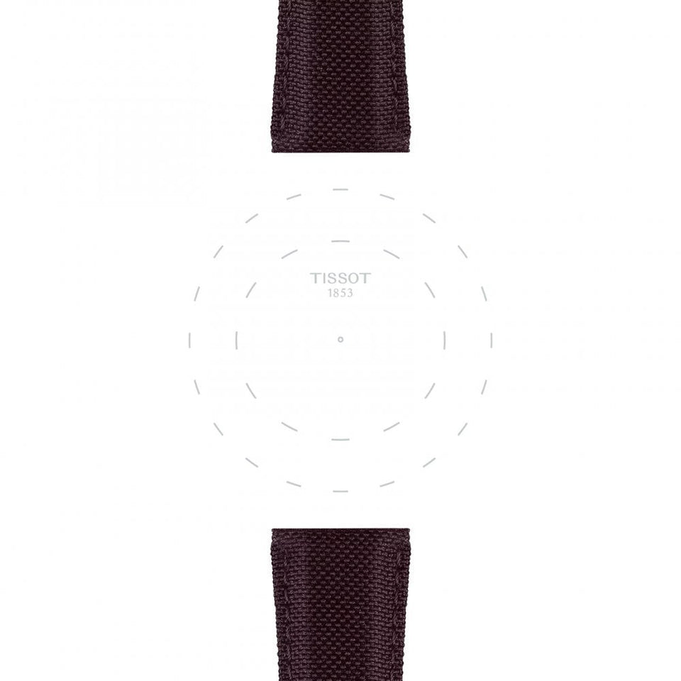 Tissot Official Brown Fabric Strap 21mm
