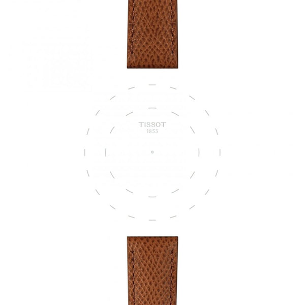 Tissot Official Brown Leather Strap 18mm