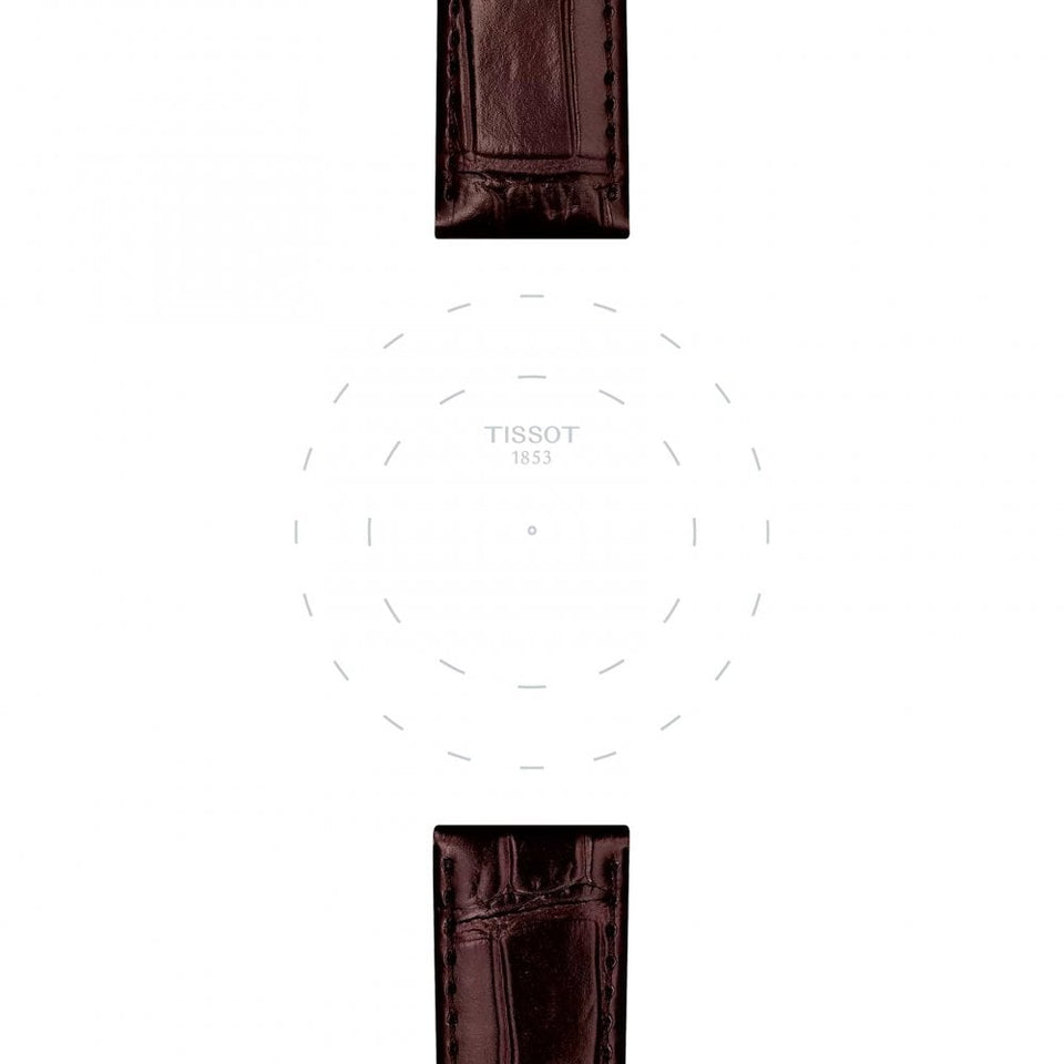 Tissot Official Brown Leather Strap 20mm