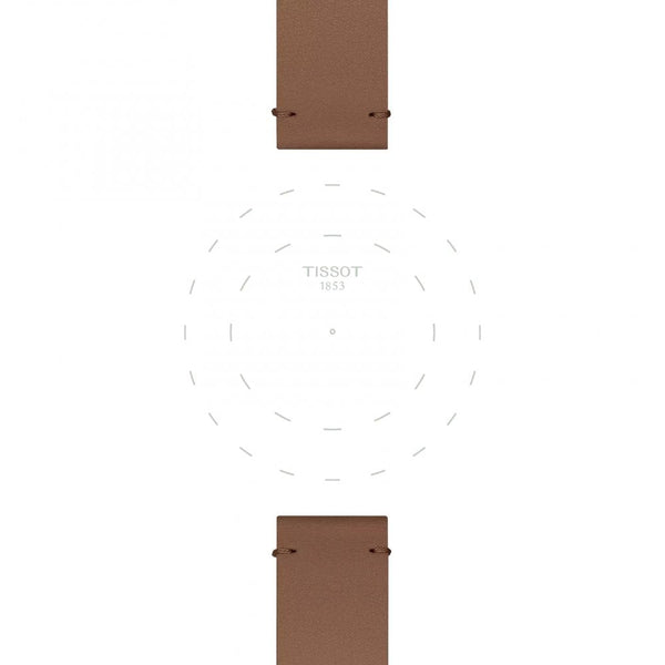 Tissot Official Brown Synthetic Strap 18mm