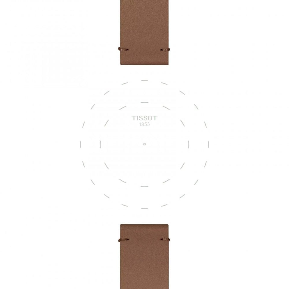 Tissot Official Brown Synthetic Strap 18mm