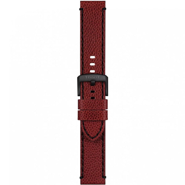Tissot Official Burgundy Leather Strap 22mm
