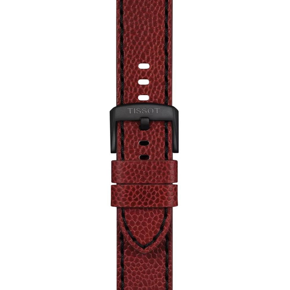 Tissot Official Burgundy Leather Strap 22mm