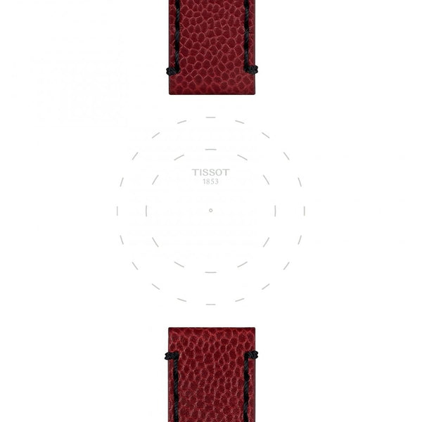 Tissot Official Burgundy Leather Strap 22mm