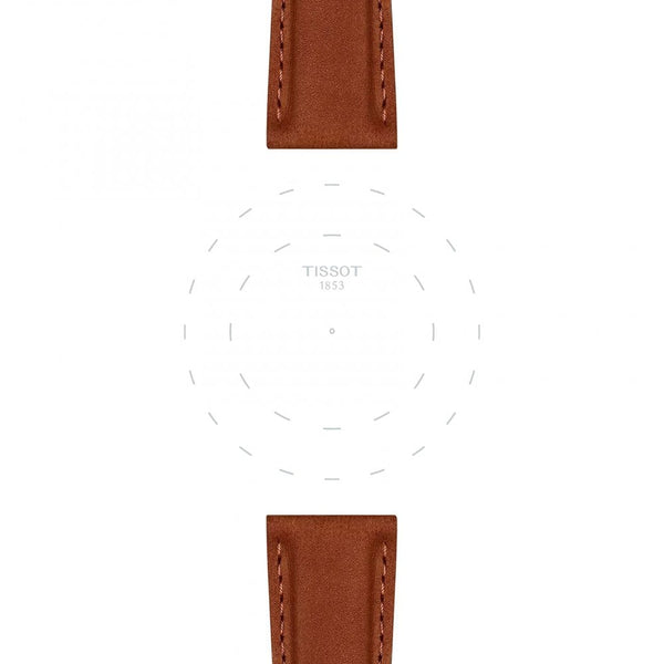 Tissot Official Camel Brown Leather Strap 21mm
