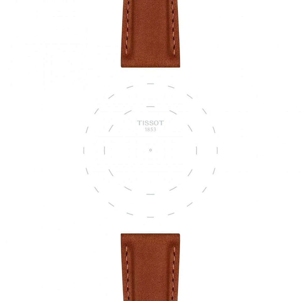 Tissot Official Camel Brown Leather Strap 21mm