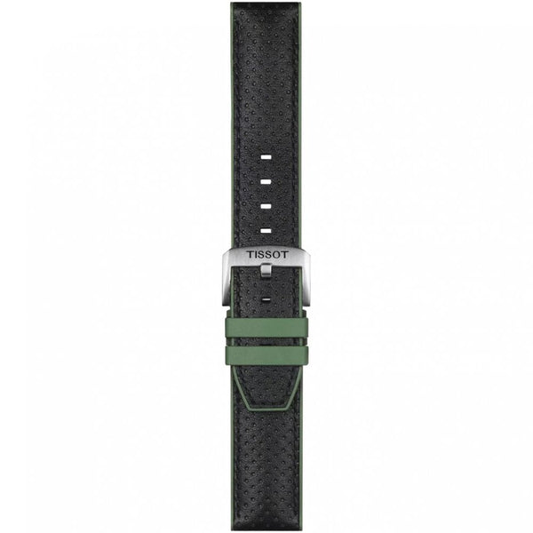 Tissot Official Green Leather & Rubber Strap 22mm