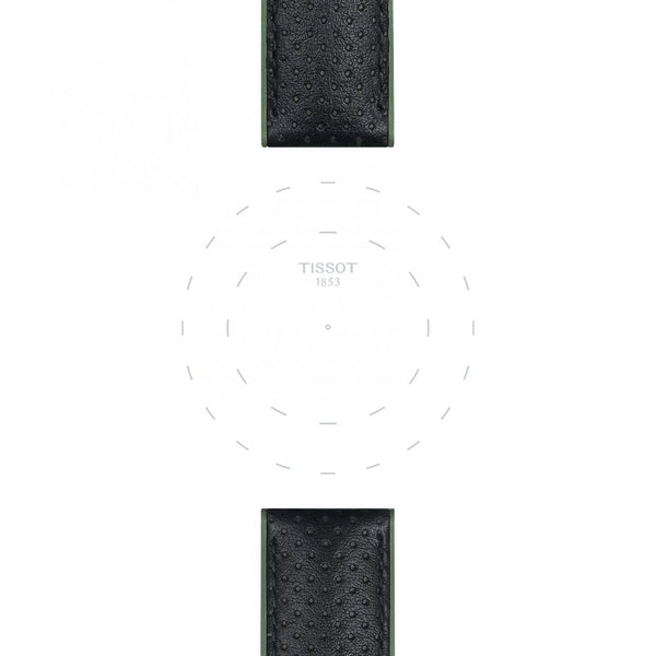 Tissot Official Green Leather & Rubber Strap 22mm