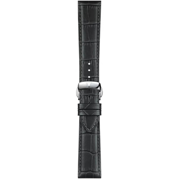 Tissot Official Grey Alligator-Style Leather Strap 21mm