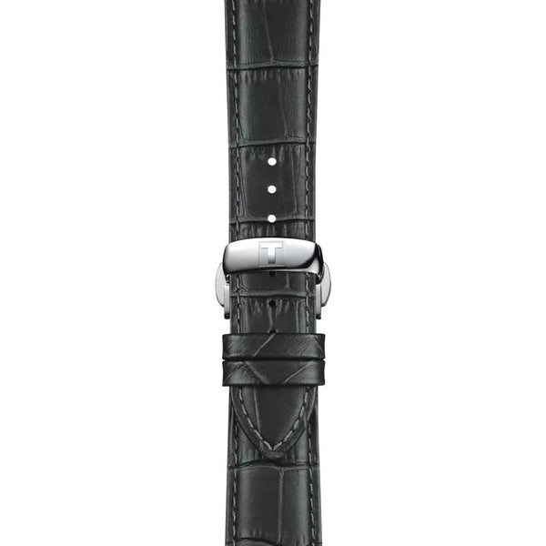 Tissot Official Grey Alligator-Style Leather Strap 21mm