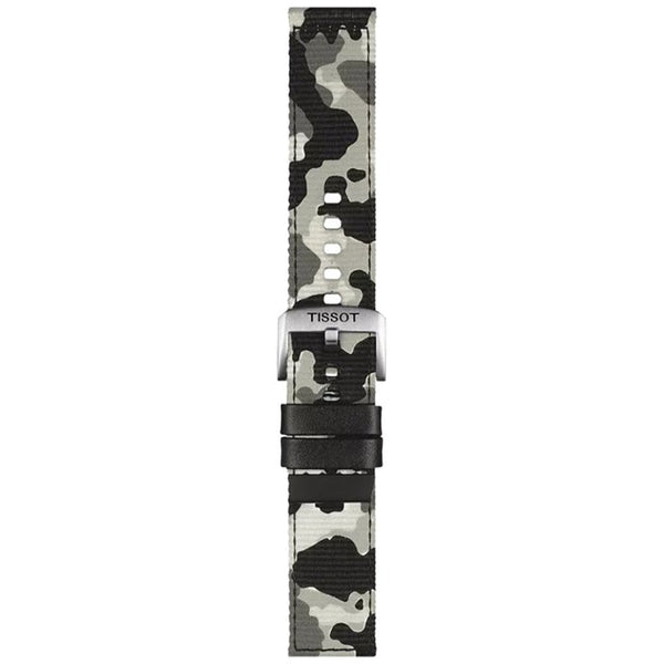Tissot Official Khaki Camo Textile Strap 22mm