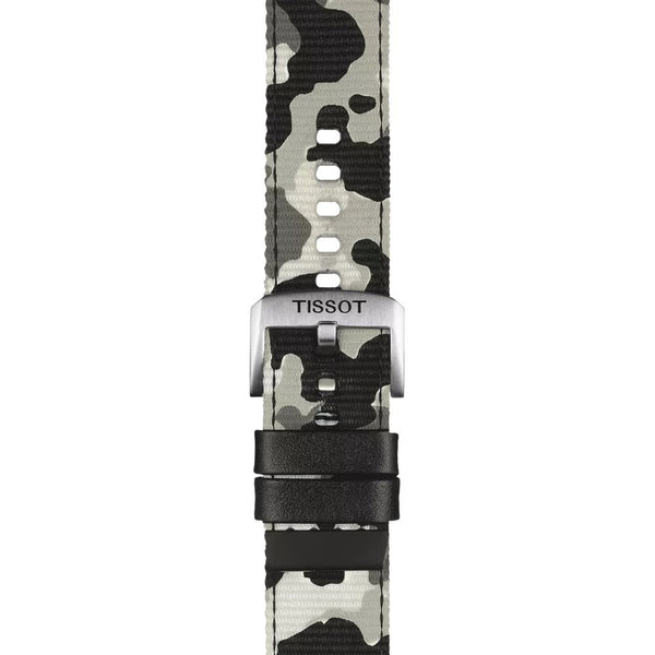 Tissot Official Khaki Camo Textile Strap 22mm