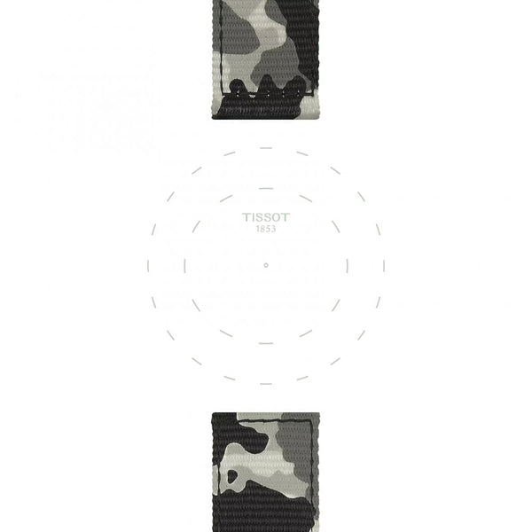 Tissot Official Khaki Camo Textile Strap 22mm