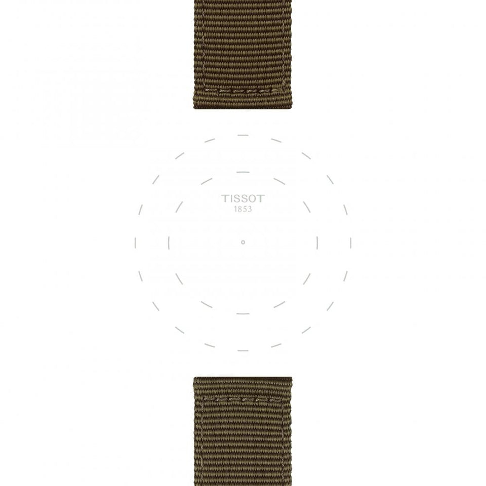 Tissot Official Khaki Fabric Strap 22mm
