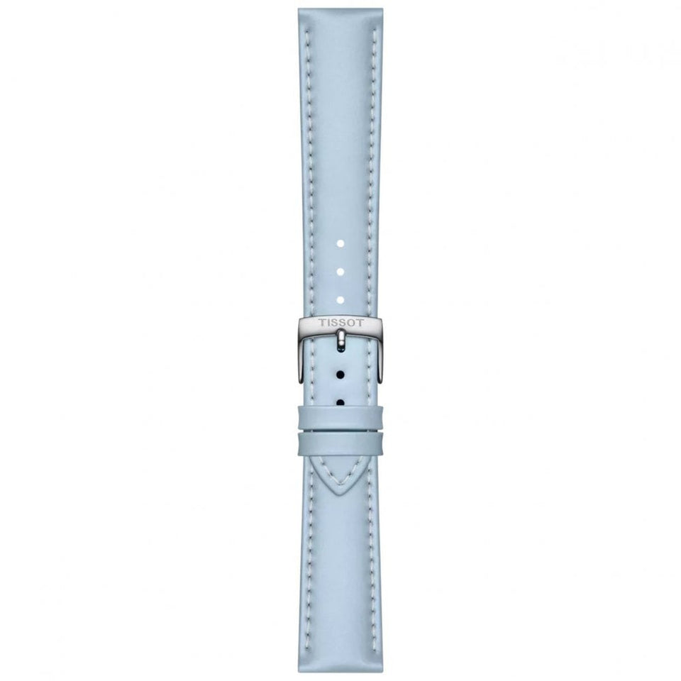 Tissot Official Light Blue Leather Strap 18mm