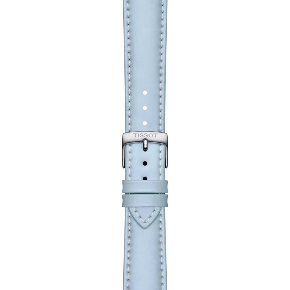 Tissot Official Light Blue Leather Strap 18mm