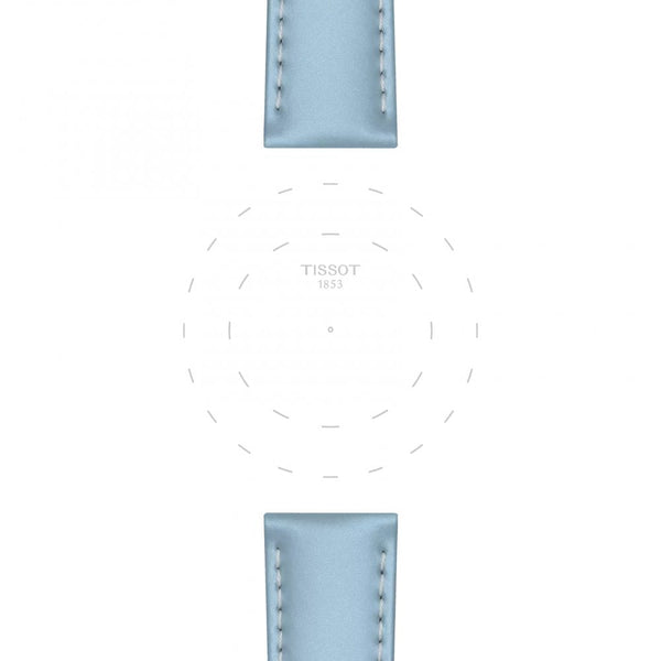 Tissot Official Light Blue Leather Strap 18mm
