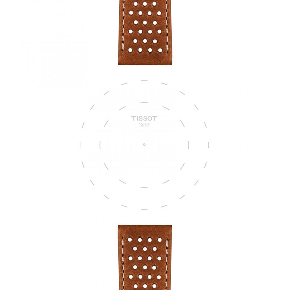 Tissot Official Light Brown Leather Strap 20mm