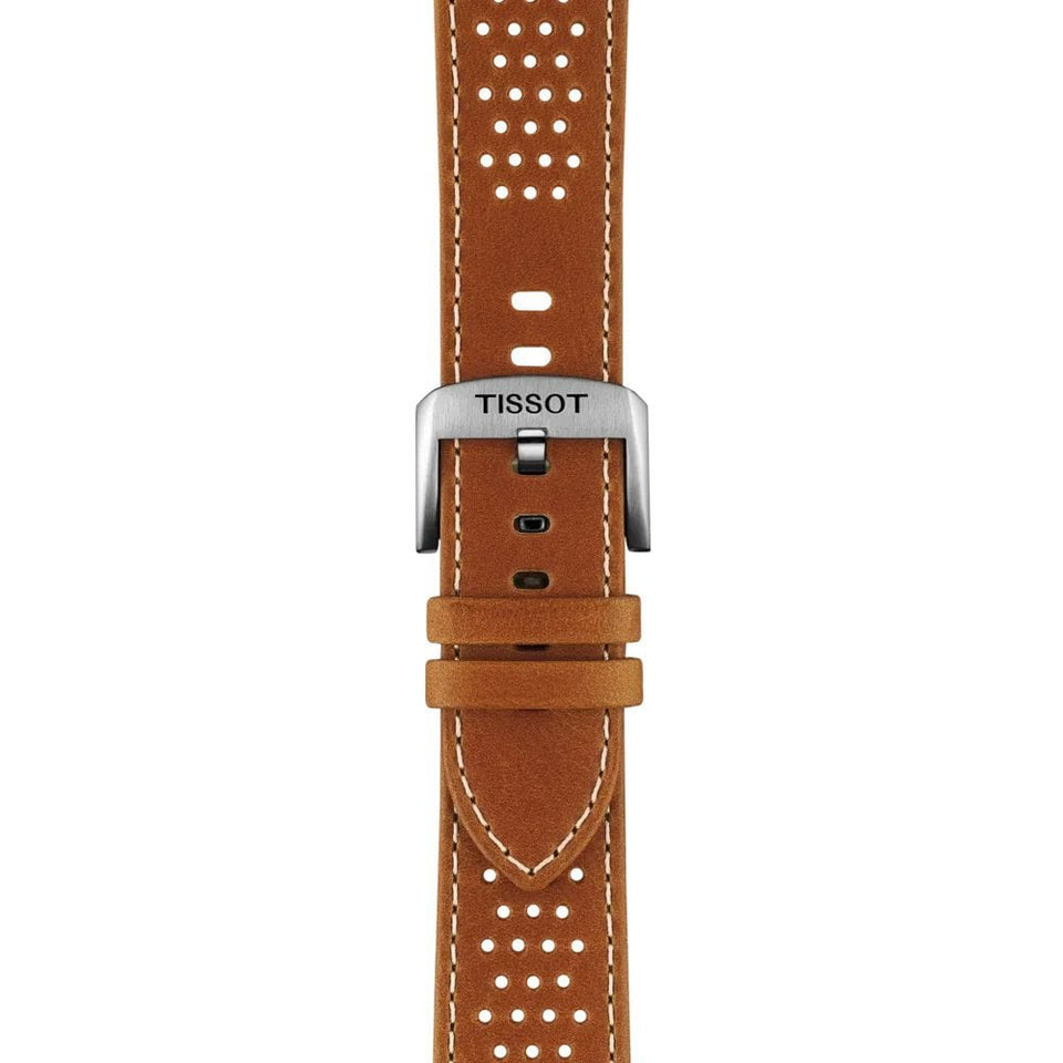 Tissot Official Light Brown Leather Strap 22mm