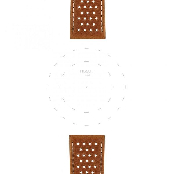 Tissot Official Light Brown Leather Strap 22mm
