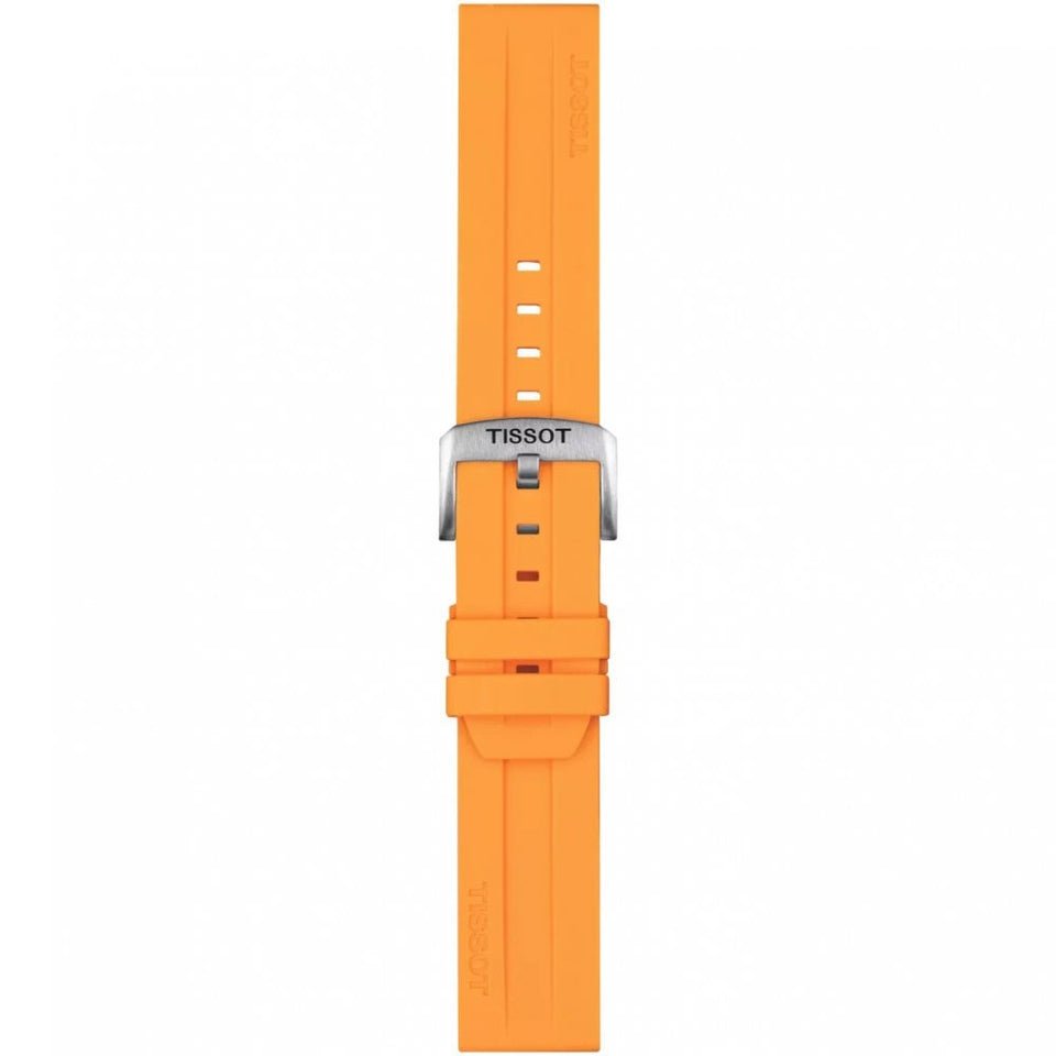Tissot Official Orange Silicone Strap 22mm