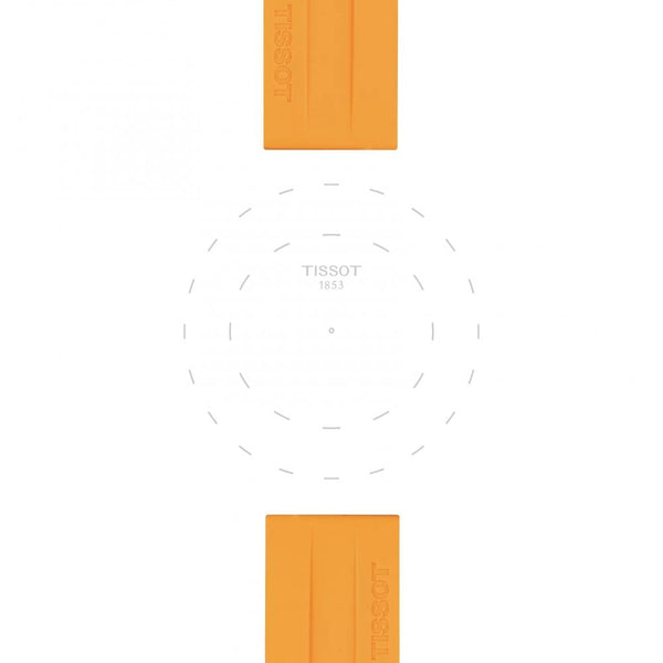 Tissot Official Orange Silicone Strap 22mm