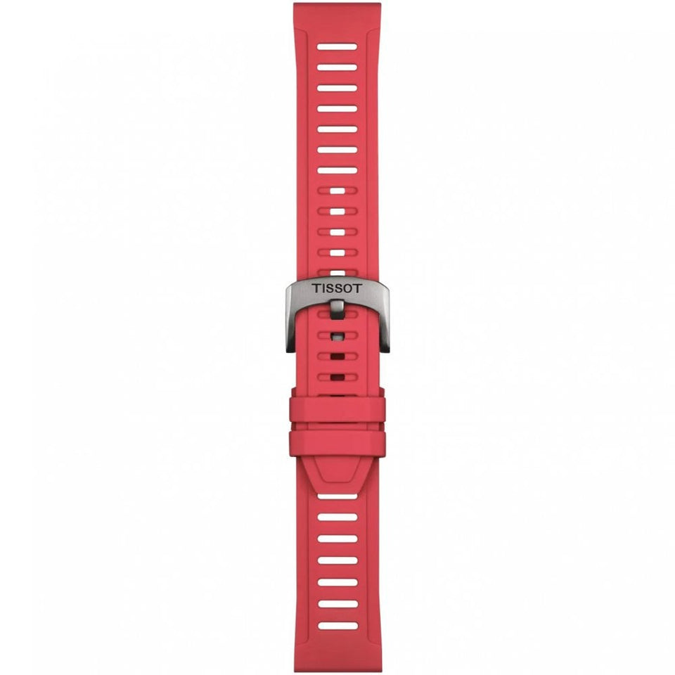 Tissot Official Red Silicone Strap 21mm