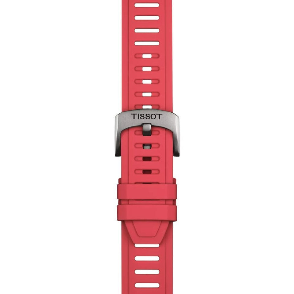 Tissot Official Red Silicone Strap 21mm