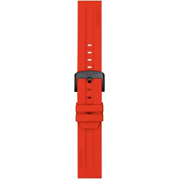 Tissot Official Red Silicone Strap 22mm
