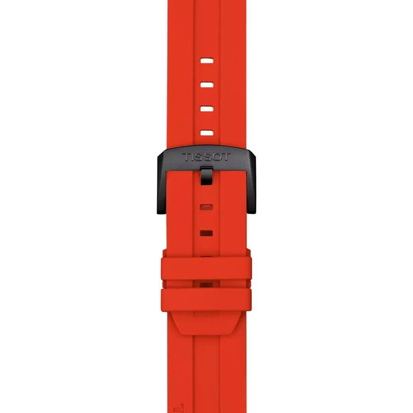 Tissot Official Red Silicone Strap 22mm
