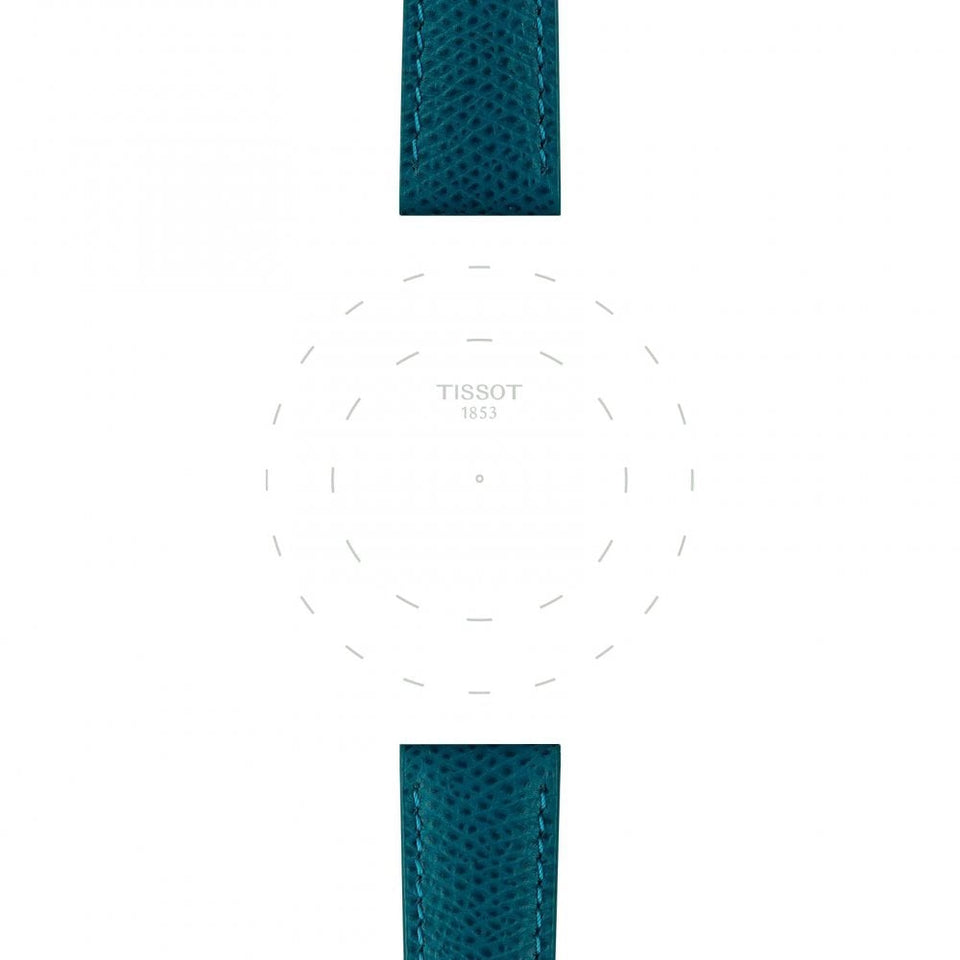 Tissot Official Turquoise Leather Strap 18mm