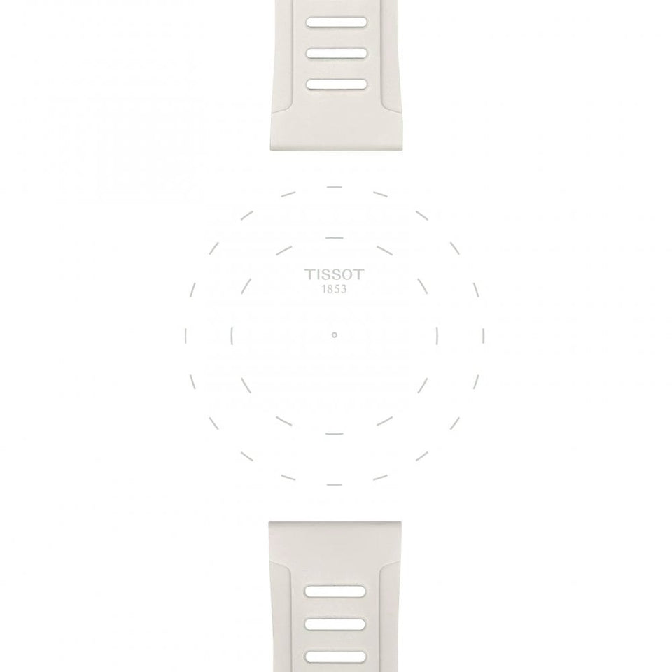 Tissot Official White Silicone Strap 21mm