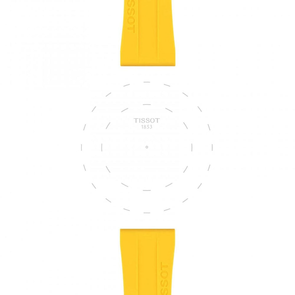 Tissot Official Yellow Silicone Strap 20mm