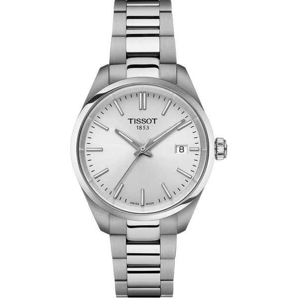 Tissot Ladies PR 100 34mm Silver Dial Watch