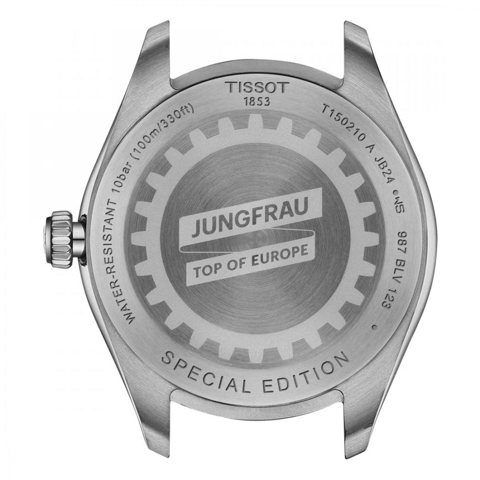 Tissot PR 100 Jungfraubahn 34mm Silver Quartz Watch