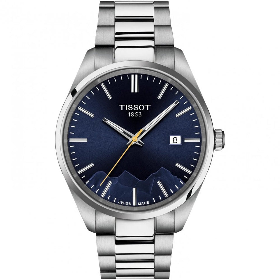 Tissot PR 100 Jungfraubahn 40mm Blue Quartz Watch