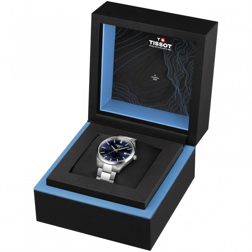 Tissot PR 100 Jungfraubahn 40mm Blue Quartz Watch